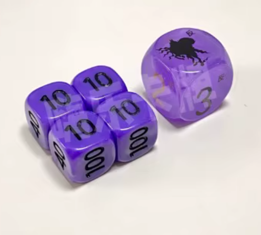 Dados Contadores Pokemon Calyrex Purple