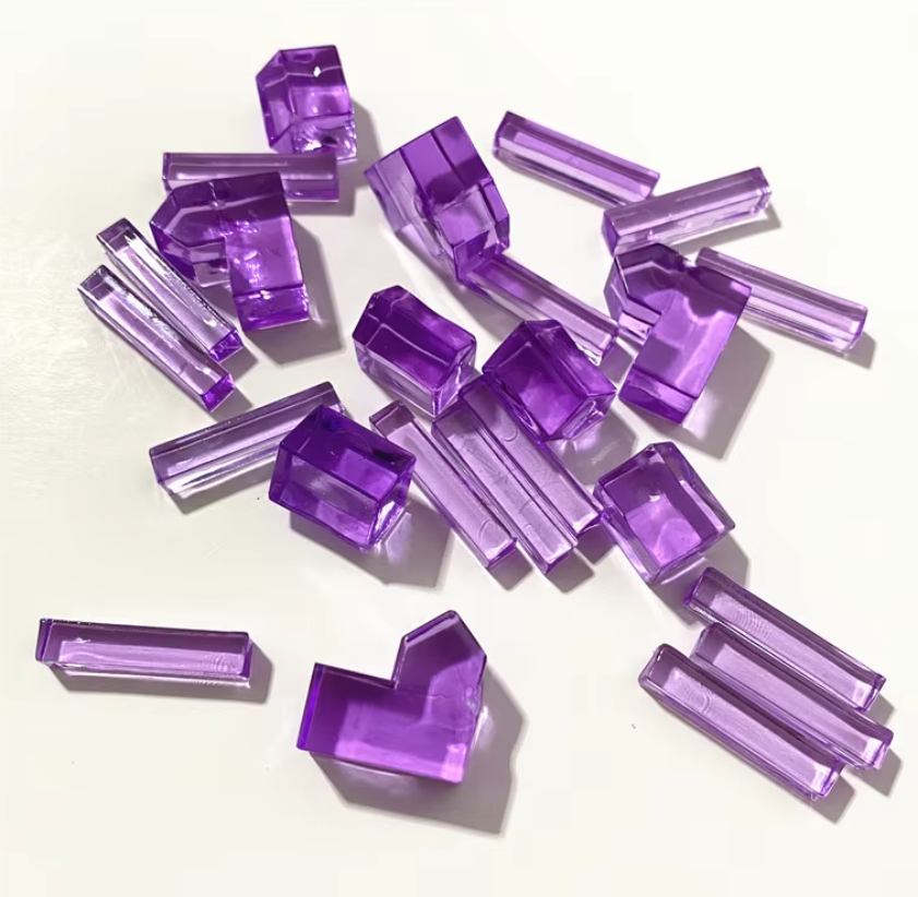 Fichas Transparentes Multiuso - Purpura