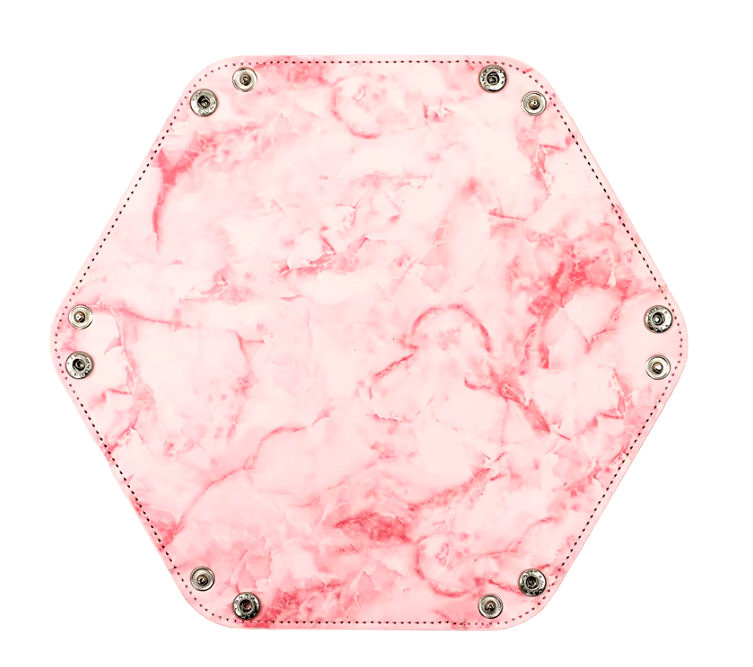 Bandeja para Dados - Marmol Rosada