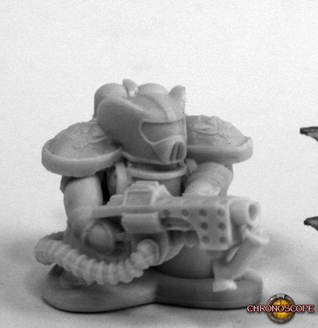 Miniatura Space Mousling Flamer | Piedra Bruja