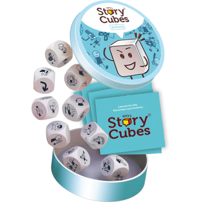Contenido del juego de dados story cubes acciones