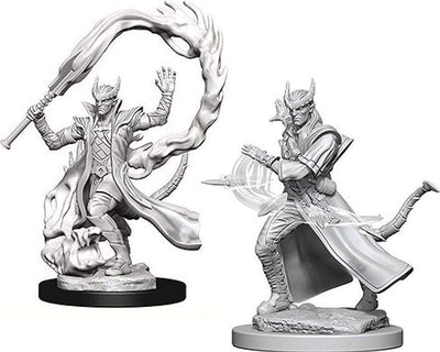 Nolzur’s Marvelous Miniatures: Unpainted Minis Wave 4 - Tiefling Male Sorcerer