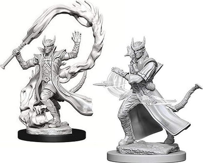 Nolzur’s Marvelous Miniatures: Unpainted Minis Wave 4 - Tiefling Male Sorcerer