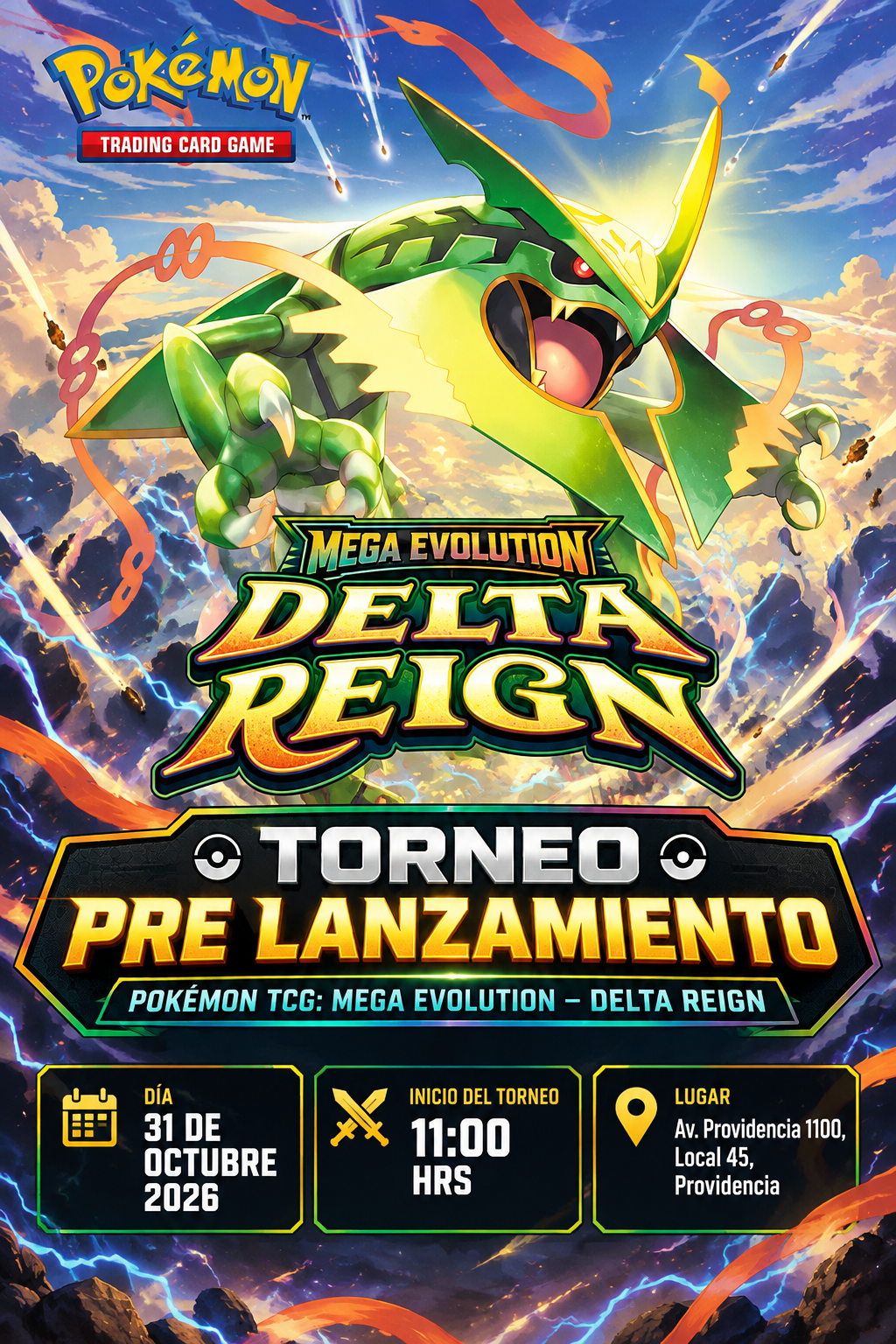 Torneo Pre Lanzamiento Pokemon Delta Reign