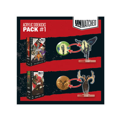 Unmatched - Acrylic Sidekicks Pack #1