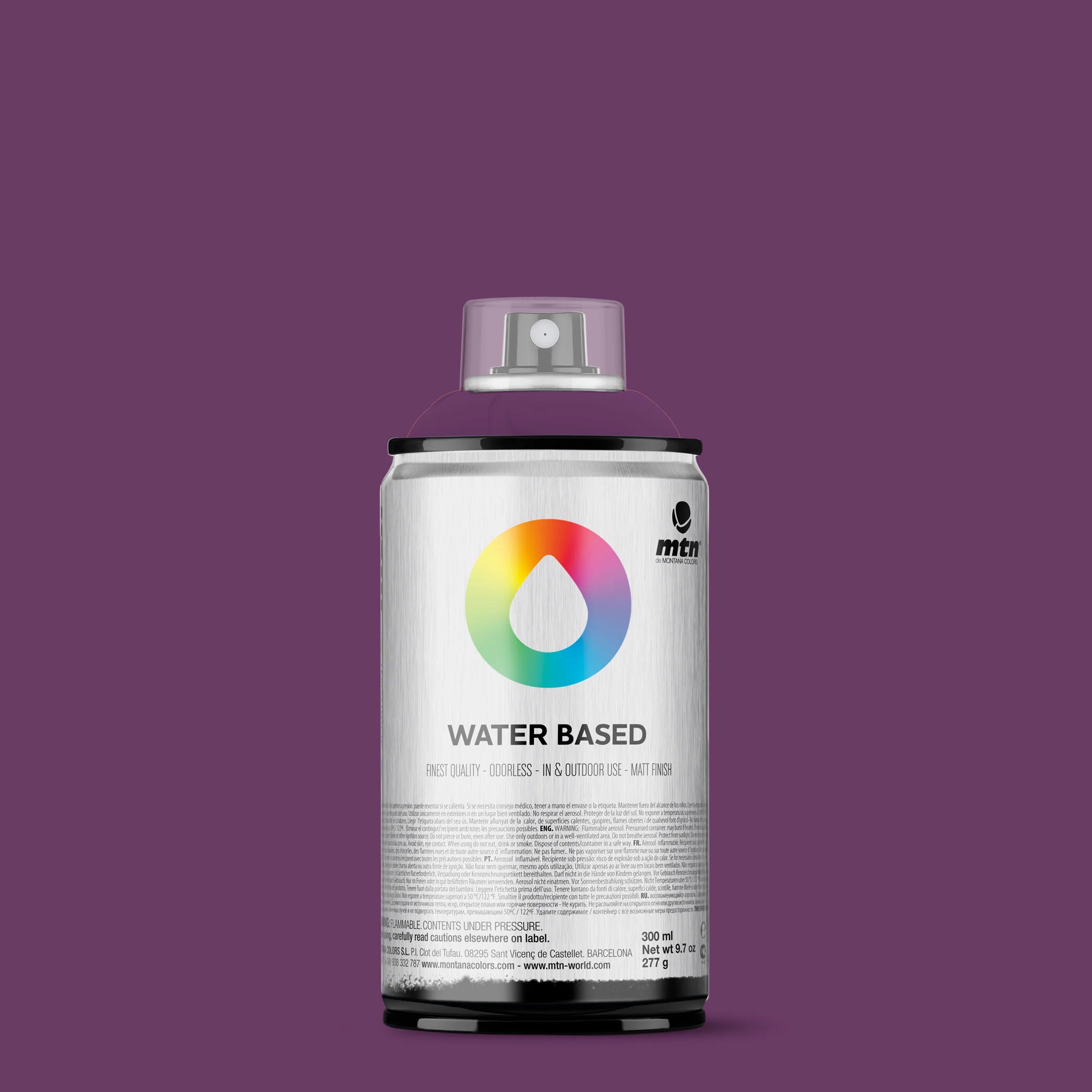 Imprimante Spray Base Agua Color Azul Violeta Profundo Water Based 300ml MTN