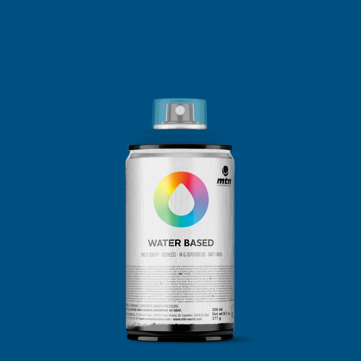 Imprimante Spray Base Agua Color Azul de Prusia Profundo Water Based 300ml MTN