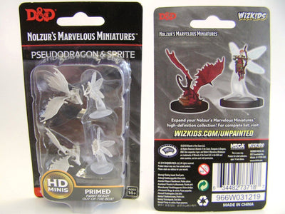 Nolzur’s Marvelous Miniatures: Unpainted Minis Wave 9 - Sprite & Pseudodragon