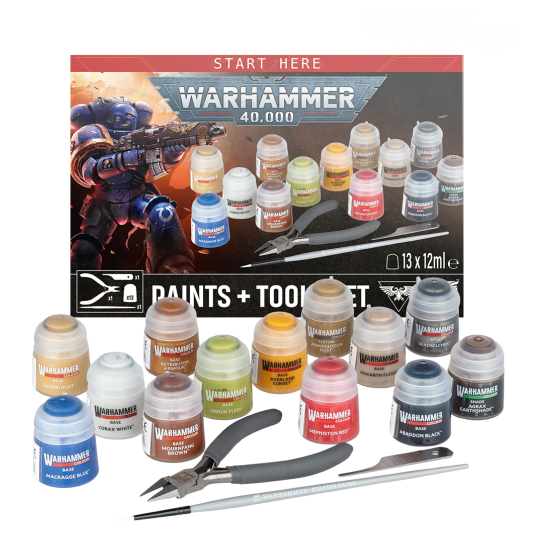 Warhammer 40K - Set de pintura y herramientas