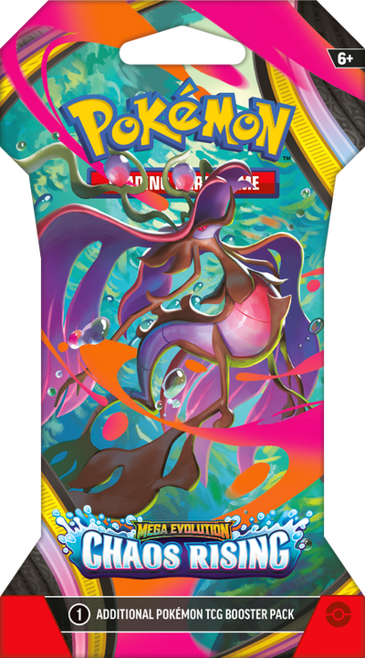 Mega Evolution Chaos Rising Sleeved Booster ING | Pokémon TCG, sobres, cartas pokemon y coleccionables en PiedraBruja Chile
