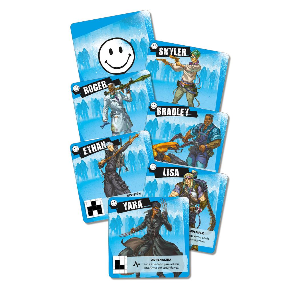 Personajes del juego de mesa zombicide gear up