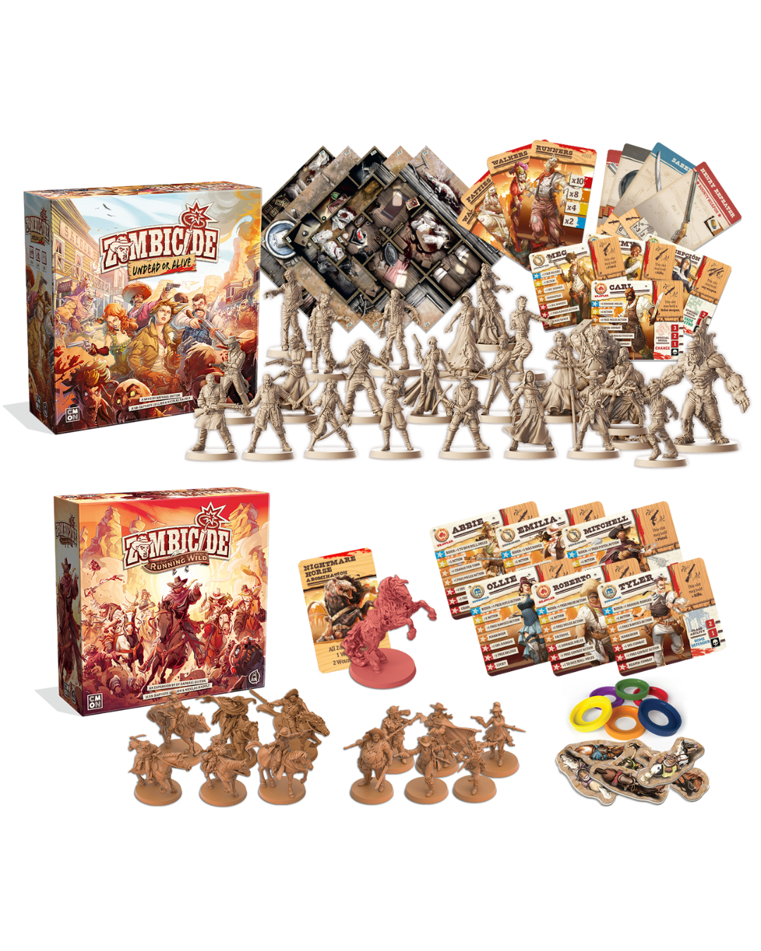 Zombicide Undead or Alive + Expansión Running Wild