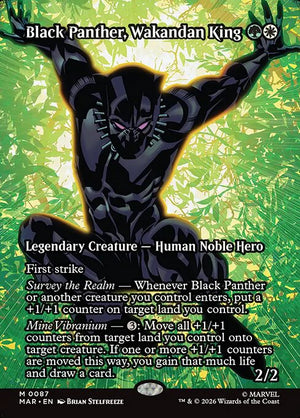 Black Panther, Wakandan King Regular Foil (ingles) 87 | Singles MTG en PiedraBruja