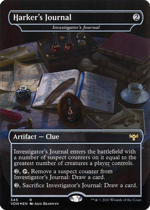 Investigator's Journal Borderless Foil (ingles) 345 | Singles MTG en PiedraBruja