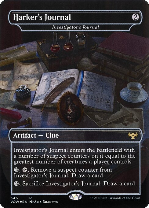 Investigator's Journal Borderless Foil (ingles) 345 | Singles MTG en PiedraBruja