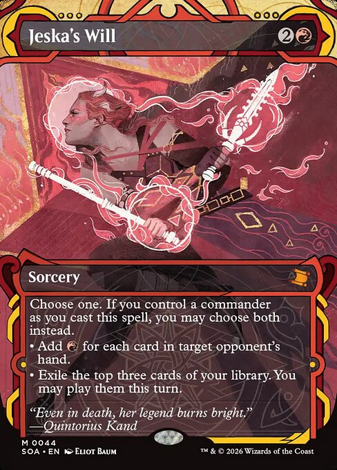 Jeska's Will Borderless Foil (ingles) 44 | Singles MTG en PiedraBruja