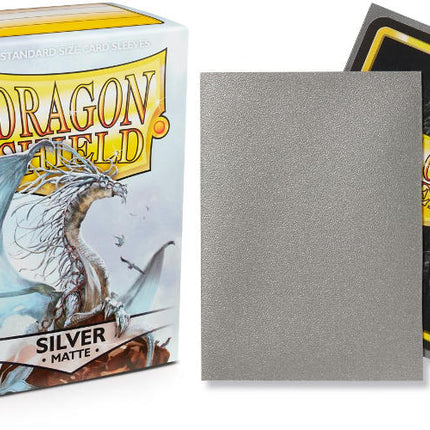 Dragon Shield Sleeves: Standard- Matte Silver (100 ct.)