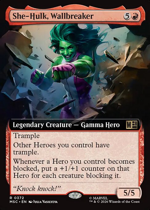 She-Hulk, Wallbreaker Regular (ingles) 372 | Singles MTG en PiedraBruja