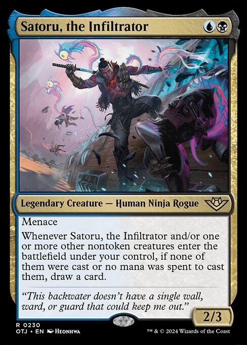 Satoru, the Infiltrator Regular Foil (ingles)
