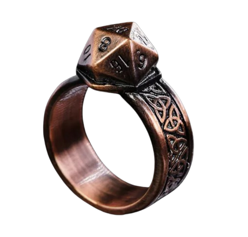 Anillo D20 Mini - Cobre