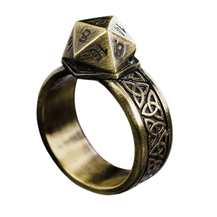 Anillo D20 Mini - Dorado