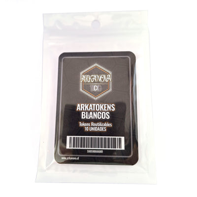 Arkatoken Blanco (x10) | Deckboxes y accesorios TCG Arkanova en PiedraBruja Chile