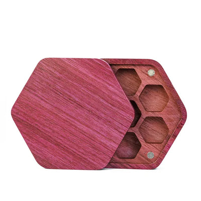 Caja de Madera - Hexagonal | Dados para juegos de rol y mesa en PiedraBruja Chile