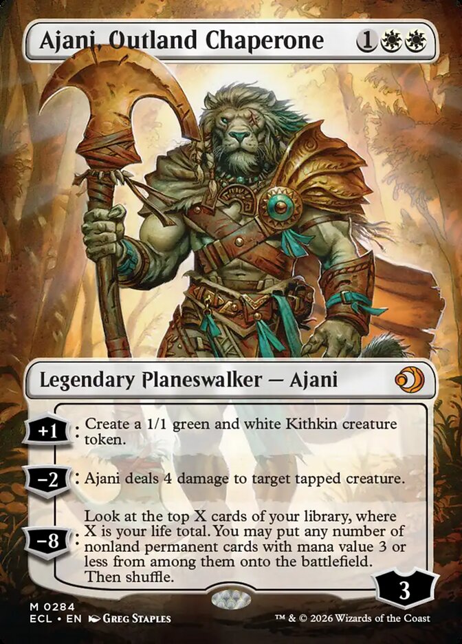 Ajani, Outland Chaperone Borderless (ingles) 284