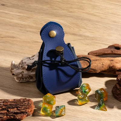 Bolsa de Cuero para Dados - Azul