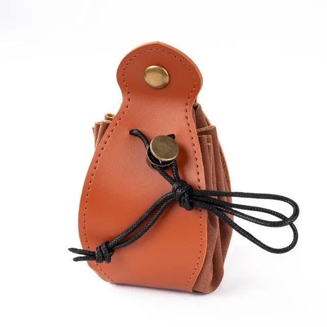 Bolsa de Cuero para Dados - Naranja