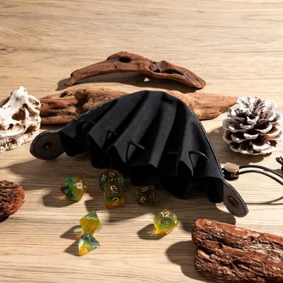 Bolsa de Cuero para Dados - Negra