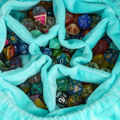 Bolsa de Dados de Franela Arcoíris - Celeste