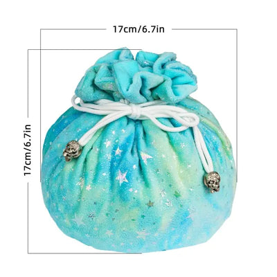 Bolsa de Dados de Franela Arcoíris - Celeste