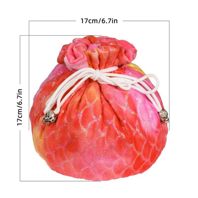 Bolsa de Dados de Franela Arcoíris - Roja