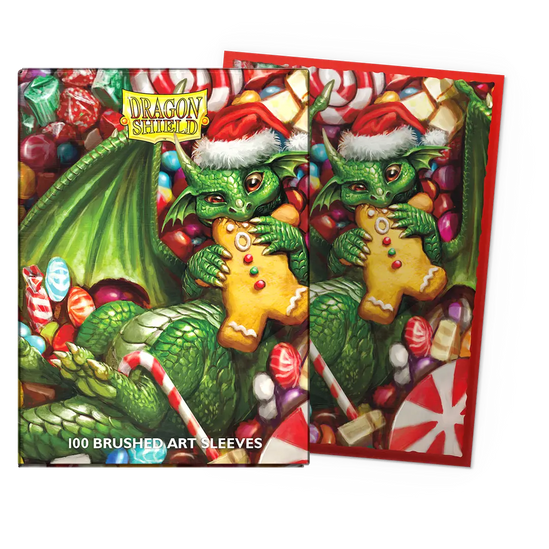 Dragon Shield Sleeves: Standard - Brushed 'Christmas 2024' Art, Limited Edition (100ct.)