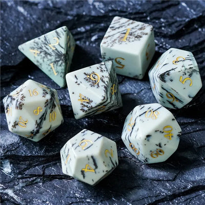 Gema Preciosa - Jaspe | Dados para juegos de rol y mesa en PiedraBruja Chile