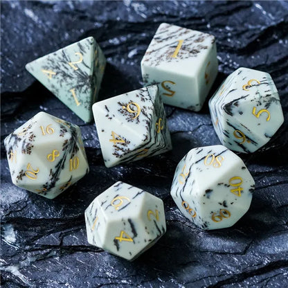 Gema Preciosa - Jaspe | Dados para juegos de rol y mesa en PiedraBruja Chile