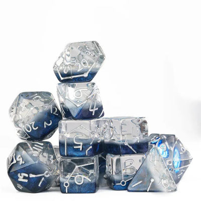 Rellenos 12 dados - Constelaciones Zodiacales Azules | Dados para juegos de rol y mesa en PiedraBruja Chile