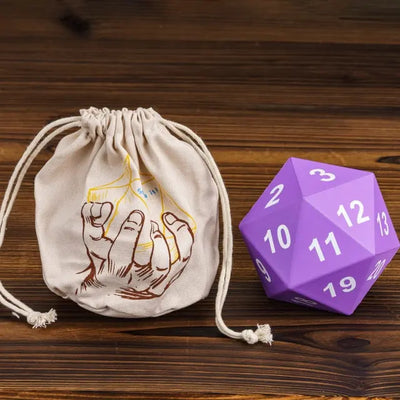Especial Jumbo - Espuma D20 Purpura | Dados para juegos de rol y mesa en PiedraBruja Chile