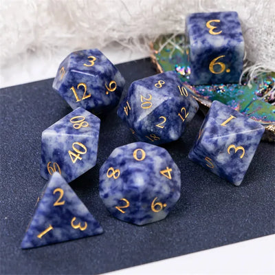 Gema Preciosa - Lapislázuli | Dados para juegos de rol y mesa en PiedraBruja Chile