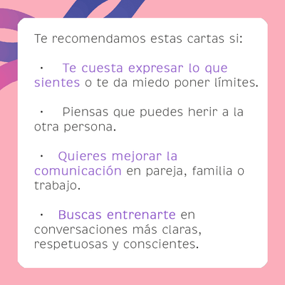 Cartas Te Veo Hablemos - Practicar Límites sanos y conversaciones difíciles