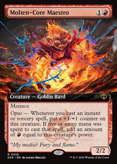Molten-Core Maestro Extended Foil (ingles) 335| Singles MTG en PiedraBruja