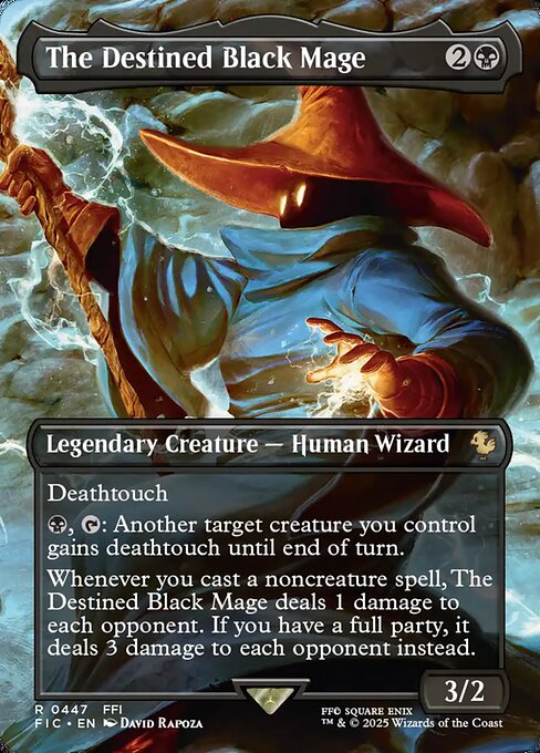 The Destined Black Mage Borderless Foil (ingles) 447 | Singles MTG en PiedraBruja
