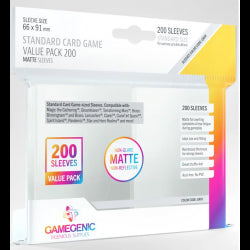 GG BGG Sleeves Matte Sleeves Standard Card Game Value Pack 200