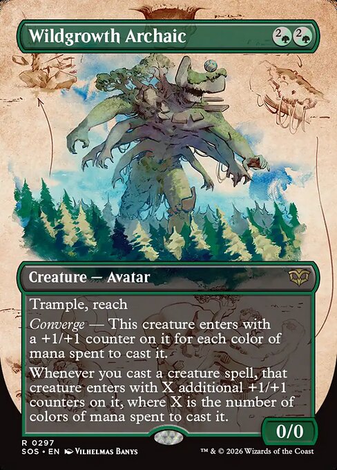 Wildgrowth Archaic Borderless Foil (ingles) 297| Singles MTG en PiedraBruja