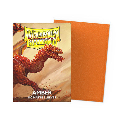 Matte Amber (x100) | Fundas y accesorios Dragon Shield para cartas TCG en PiedraBruja Chile