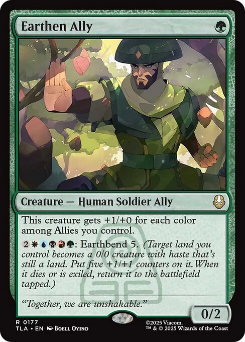 Earthen Ally Regular Foil (ingles) 177