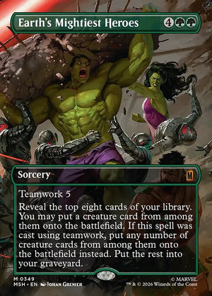 Earth's Mightiest Heroes Regular Foil (ingles) 349 | Singles MTG en PiedraBruja
