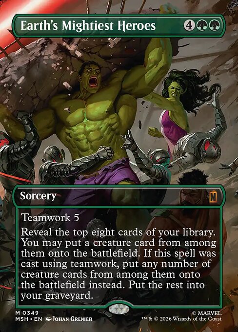 Earth's Mightiest Heroes Regular Foil (ingles) 349 | Singles MTG en PiedraBruja