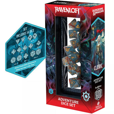 Cleric Light Blue/Red - Adventure Dice